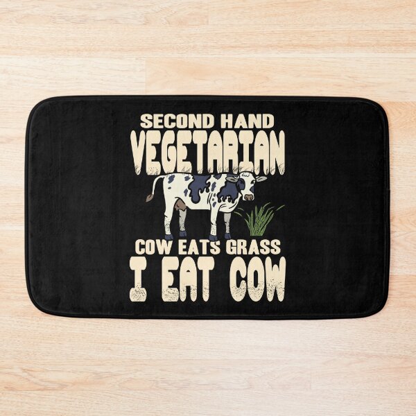Item preview, Second Hand Vegetarian Cow eats Grass I eat Cow designed and sold by NeXore.
