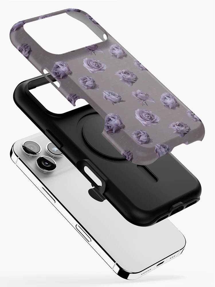 Thumbnail 2 of 4, iPhone Case, Purple Roses designed and sold by RinaMDesigns.