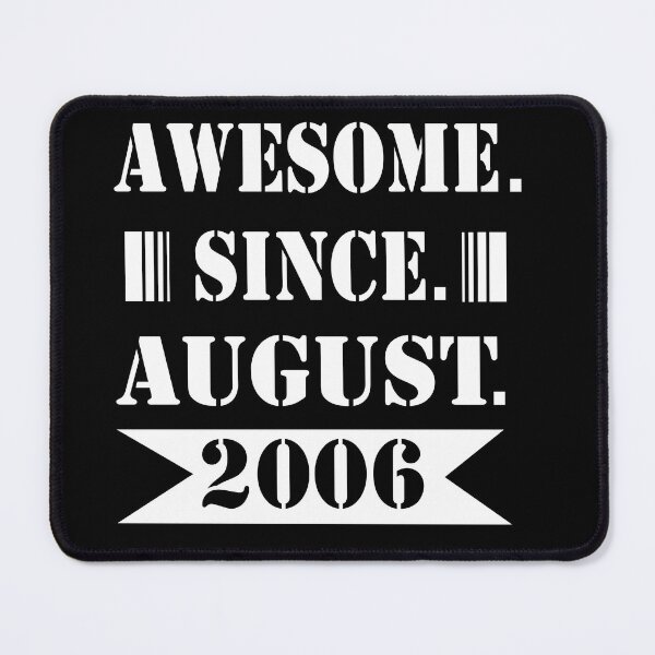 Item preview, awesome since august 2006, 16th Birthday Gift / Vintage 2006 Shirt / Personalized February Birthday Gift / T Shirt Tank Top Sweatshirt Hoodie designed and sold by SimoSaladain.