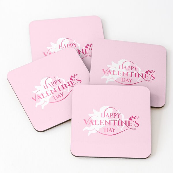 Item preview, Cupid Hearts Valentine’s Day (Pink/White on Pink) designed and sold by PawsitiveMum.