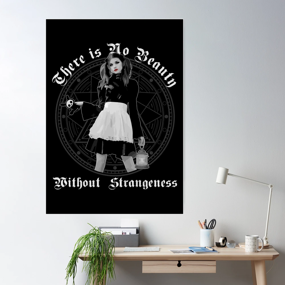 There is No Beauty, Goth Girl Design, Occult Symbols, Occult Gothic Gift,  Poe Art Print for Sale by ProverbialDZN