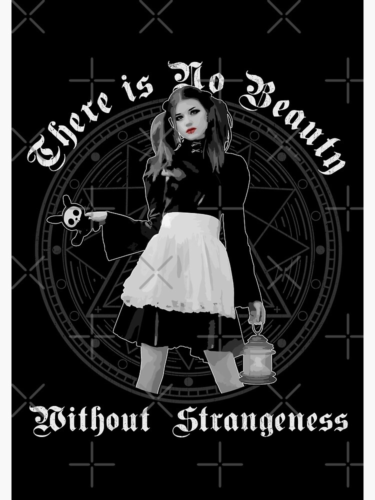 There is No Beauty, Goth Girl Design, Occult Symbols, Occult Gothic Gift,  Poe Art Print for Sale by ProverbialDZN