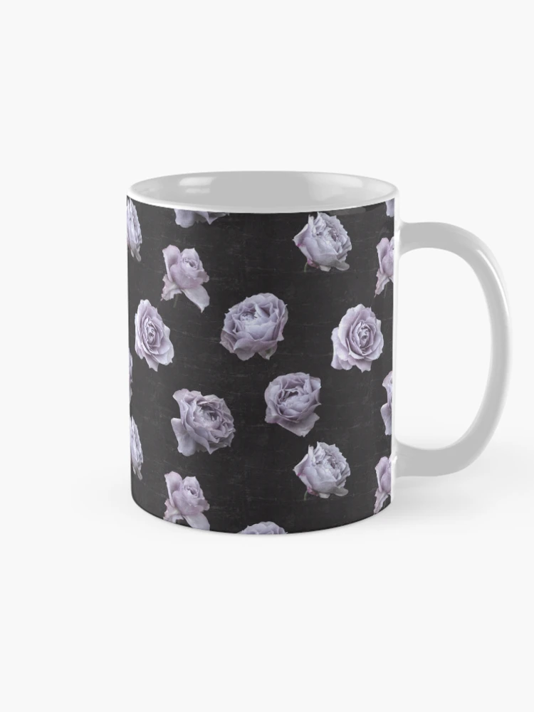 Thumbnail 3 of 6, Coffee Mug, Purple Roses  designed and sold by RinaMDesigns.