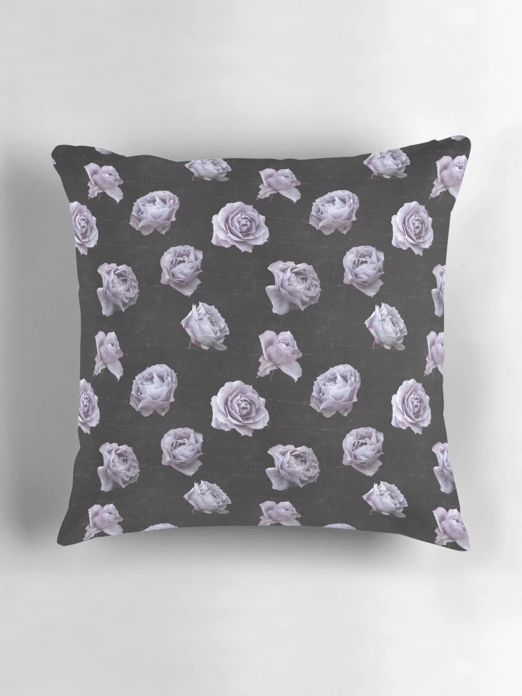 Thumbnail 3 of 4, Pillow, Purple Roses designed and sold by RinaMDesigns.