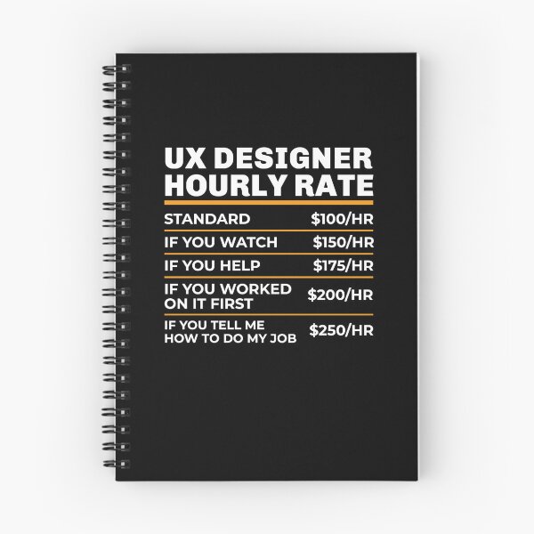 Item preview, UX Designer Hourly Rate Shirt, Funny UX Designer Tshirt, User Experience Designer T-shirt Men Women, Gift for UX Designer, Funny Ux Gift designed and sold by aymob.