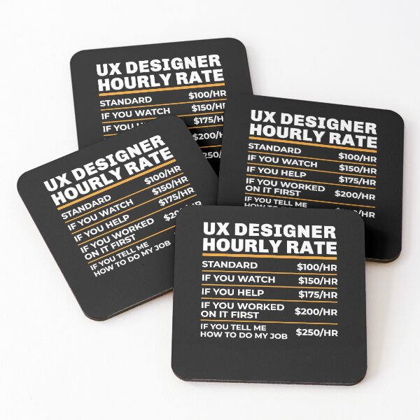 Item preview, UX Designer Hourly Rate Shirt, Funny UX Designer Tshirt, User Experience Designer T-shirt Men Women, Gift for UX Designer, Funny Ux Gift designed and sold by aymob.