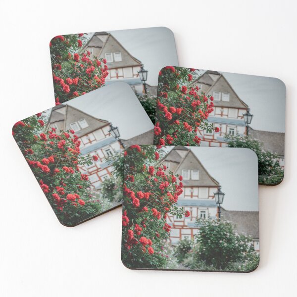 Item preview, half-timbered and roses designed and sold by Janinapohl.