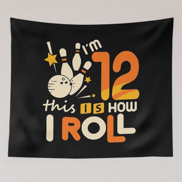 Item preview, Im 12 Twelve This Is How I Roll 12th Birthday Bowling designed and sold by Rebecca-Cruz.