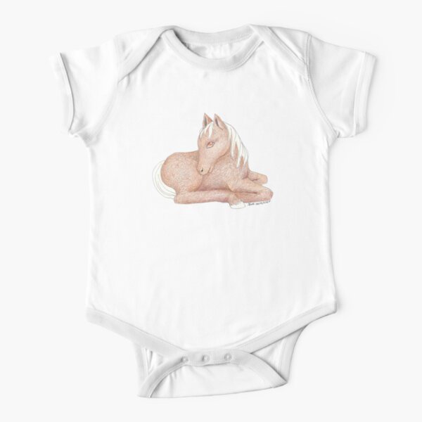 Baby Horse Short Sleeve Baby One-Piece
