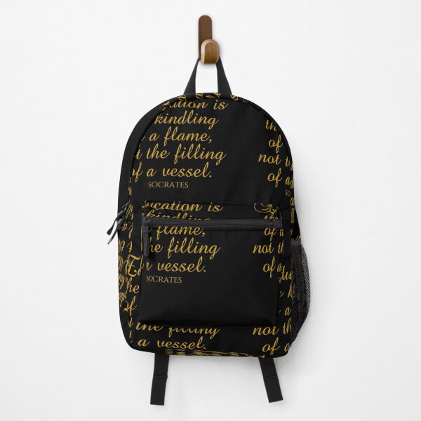 Item preview, Socrates Quote - Education Is The Kindling Of A Flame Not The Filling Of A Vessel - Teaching - Gold designed and sold by PhiloJourney.