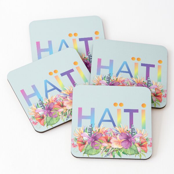 Item preview, Lakay Haiti Cherie Tropical Flowers Design designed and sold by HaitiPouLaVi.
