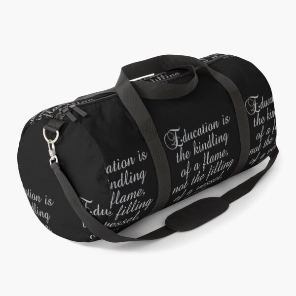 Item preview, Socrates Quote - Education Is The Kindling Of A Flame Not The Filling Of A Vessel - Teaching - Silver designed and sold by PhiloJourney.