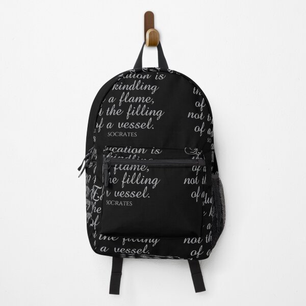 Item preview, Socrates Quote - Education Is The Kindling Of A Flame Not The Filling Of A Vessel - Teaching - Silver designed and sold by PhiloJourney.