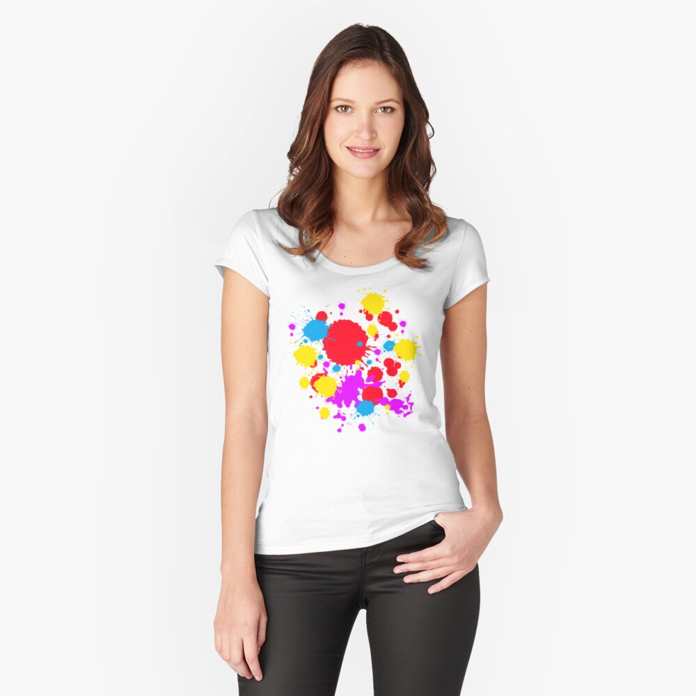Vista previa del artículo con la obra «Camiseta entallada de cuello ancho», diseñado y vendido por audio-sync.