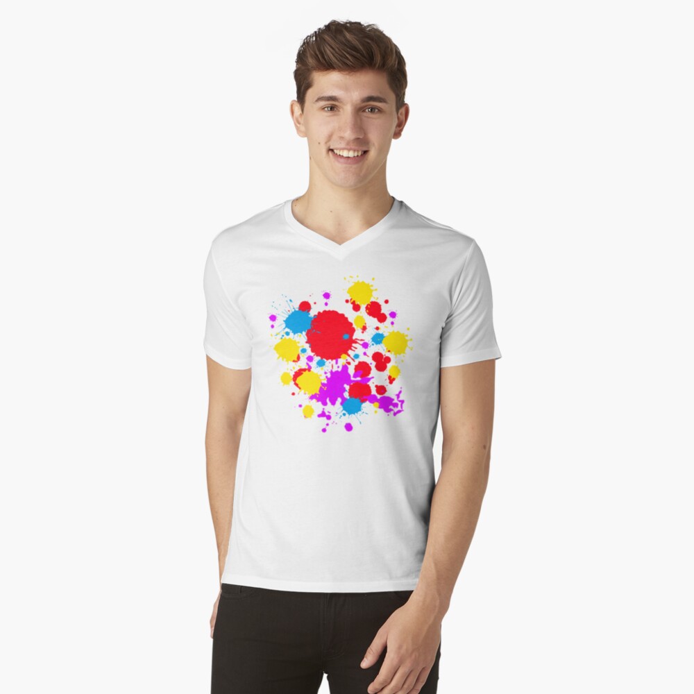 Vista previa del artículo con la obra «Camiseta de cuello en V», diseñado y vendido por audio-sync.