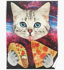 Galaxy Cat Poster