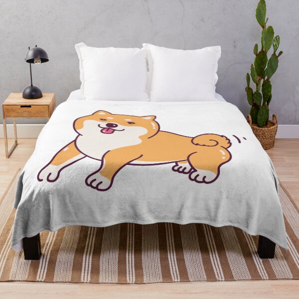 Item preview, Happy Dog Shiba Inu with Tail Wagging  designed and sold by patsyrosedesign.