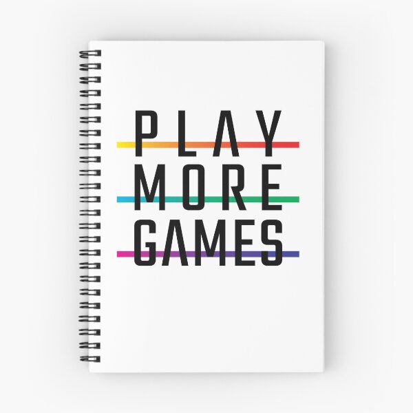 Item preview, Play More Games Rainbow Stripes (on light) designed and sold by geekyT.