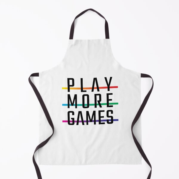 Item preview, Play More Games Rainbow Stripes (on light) designed and sold by geekyT.
