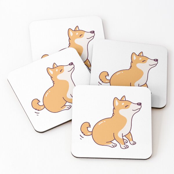 Item preview, Happy Dog Shiba Inu Sitting Smiling  designed and sold by patsyrosedesign.