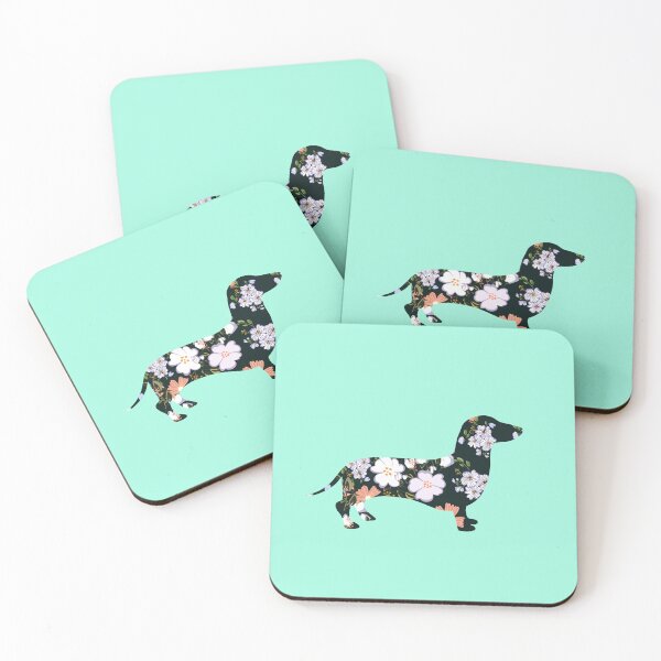 Item preview, Dachshund Floral Print designed and sold by Kittys-Art.
