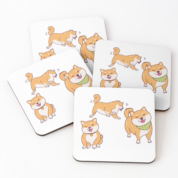 Item preview, Collection of Smiley Dog Shiba Inu's designed and sold by patsyrosedesign.