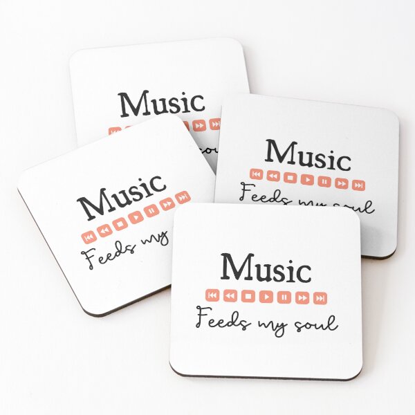 Item preview, Music feeds my soul for music lovers - Music lovers designed and sold by Mintminz.