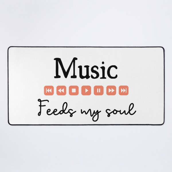 Item preview, Music feeds my soul for music lovers - Music lovers designed and sold by Mintminz.