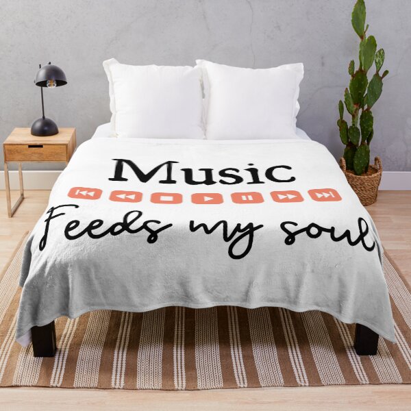 Item preview, Music feeds my soul for music lovers - Music lovers designed and sold by Mintminz.
