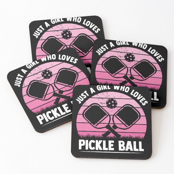 Aperçu de l'œuvre Juste une fille qui aime pickleball drôle pickleball joueur créée et vendue par MakeGoodChoices.