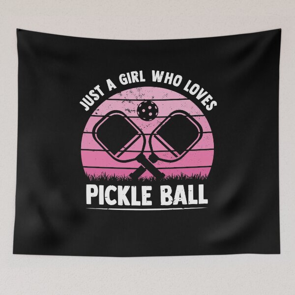 Item preview, Just A Girl Who Loves Pickle Ball Funny Pickle Ball Player designed and sold by MakeGoodChoices.