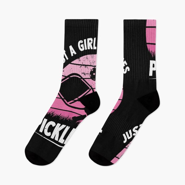Aperçu de l'œuvre Juste une fille qui aime pickleball drôle pickleball joueur créée et vendue par MakeGoodChoices.