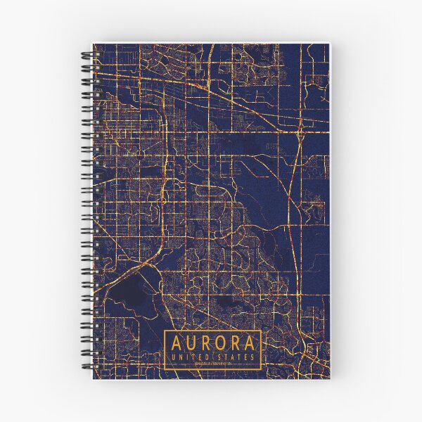 Item preview, Mapa de Aurora, Colorado, EE. UU. - Ciudad de noche designed and sold by deMAP.