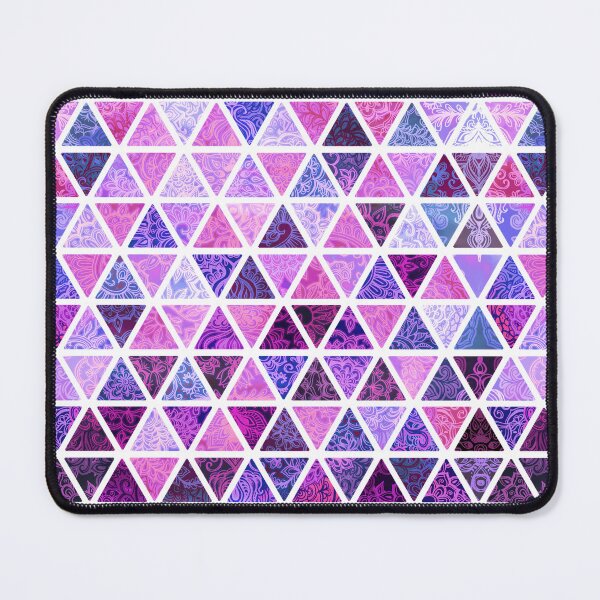 Item preview, Berry Purples - Triangle Patchwork Pattern designed and sold by micklyn.