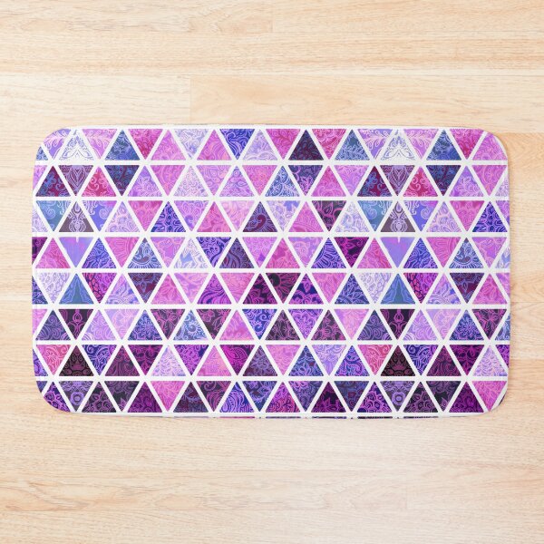 Item preview, Berry Purples - Triangle Patchwork Pattern designed and sold by micklyn.