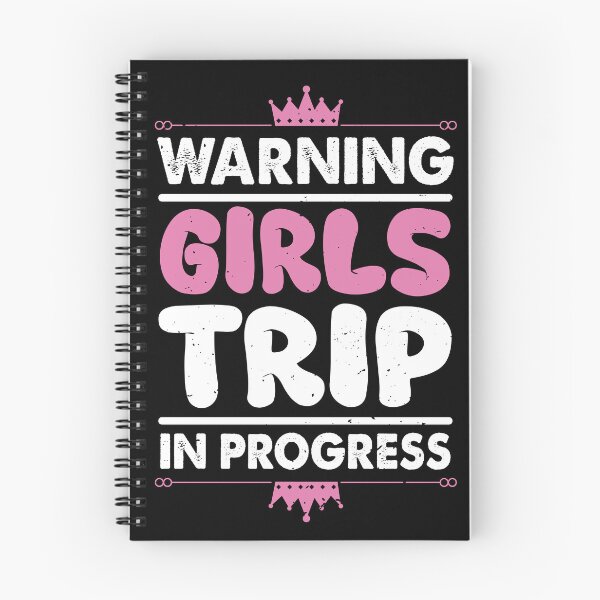 Item preview, Warning Girls Trip In Progress Funny Girl Vacation Trip designed and sold by MakeGoodChoices.