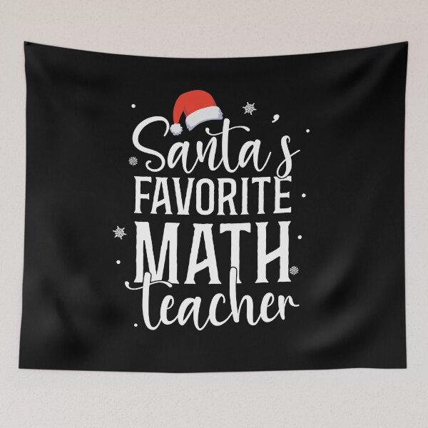 Item preview, Santa's Favorite Math Teacher Shirt, Mathematics Teacher, Math Teacher Shirt, Math Teacher Christmas Gift, Algebra Calculus Teacher Xmas designed and sold by aymob.