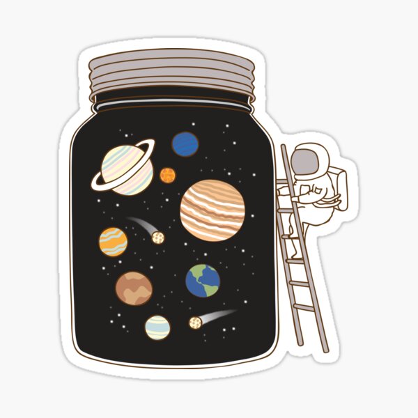  beihaasnatuerlich® 13-Piece NASA Sticker Set, Space Stickers,  Kids Stickers, Laptop Stickers, Bike Stickers, Car Stickers, Desk Stickers,  Astronaut Stickers : Todo lo demás