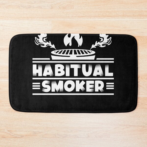 Artikelvorschau, Gewohnheitsmäßiger Raucher-lustiger grillender Pun-Barbeque-Meister BBQ-Party entworfen und verkauft von MakeGoodChoices.