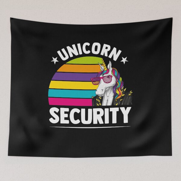 Item preview, Unicorn Security Funny Unicorn Lover Mythical Creature Love designed and sold by MakeGoodChoices.