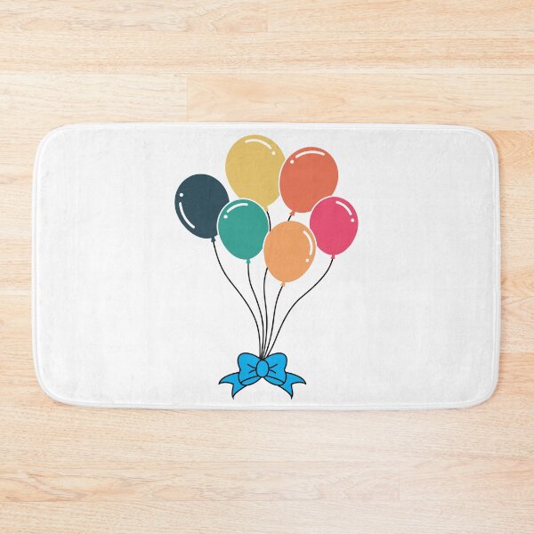 Item preview, Vintage Color Balloons with Bow designed and sold by RaybenMedia.