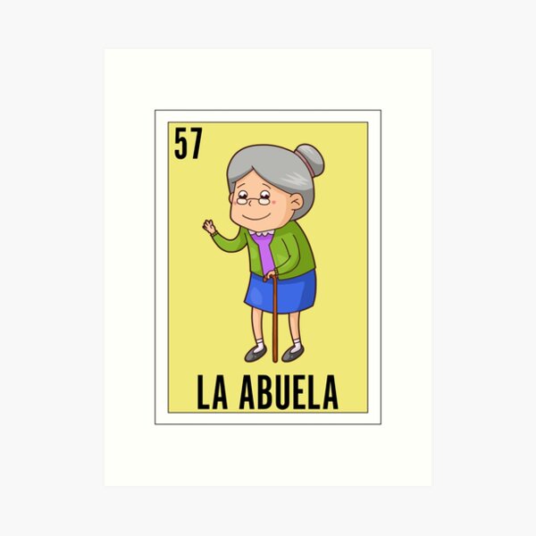 Mexican Loteria Regalo De Abuela Mexican Loteria Art Regalo Para Abuela Art Print By 