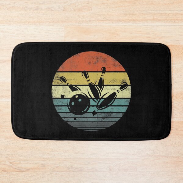Item preview, Retro Sunset Bowling Ball Silhouette Bowling Bowler designed and sold by Rebecca-Cruz.