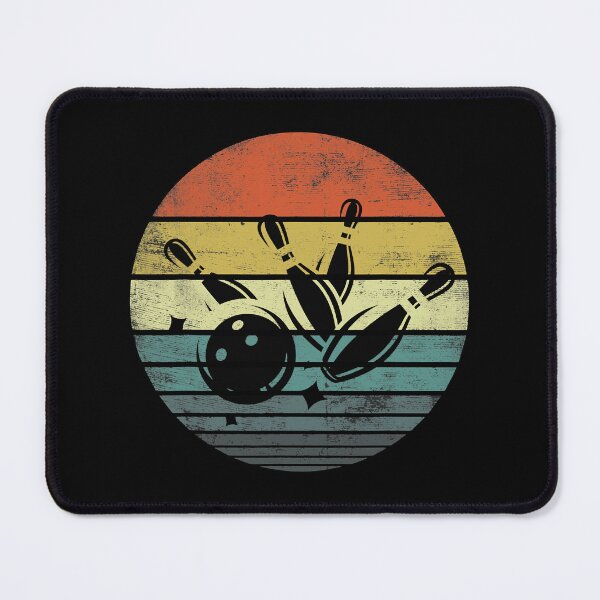 Item preview, Retro Sunset Bowling Ball Silhouette Bowling Bowler designed and sold by Rebecca-Cruz.