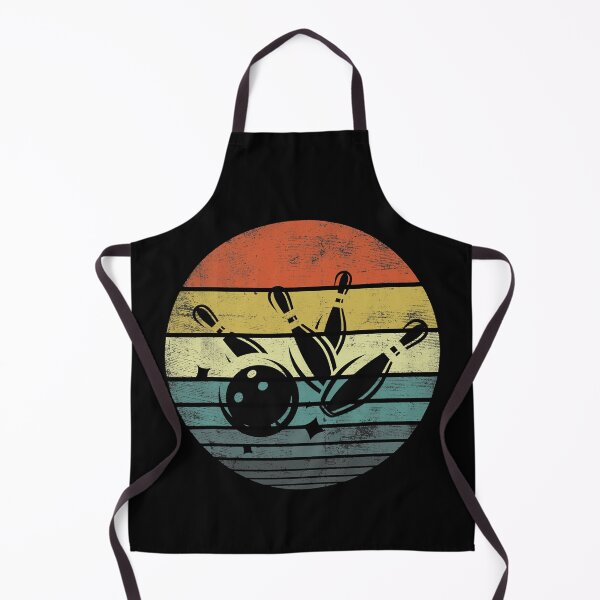 Item preview, Retro Sunset Bowling Ball Silhouette Bowling Bowler designed and sold by Rebecca-Cruz.