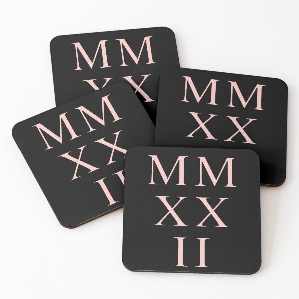 Item preview, 2022 Roman Numerals - gossamer pink designed and sold by BTCelebration.