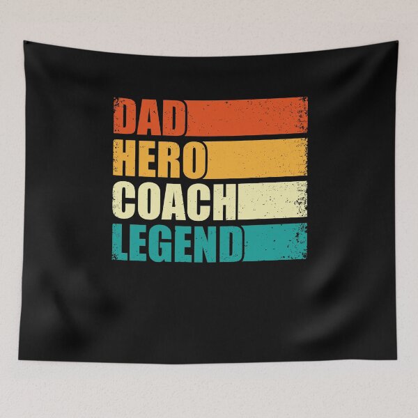 Artikelvorschau, Papa Hero Coach Legend Lustiger Vater Sporttrainer Ausbilder entworfen und verkauft von MakeGoodChoices.