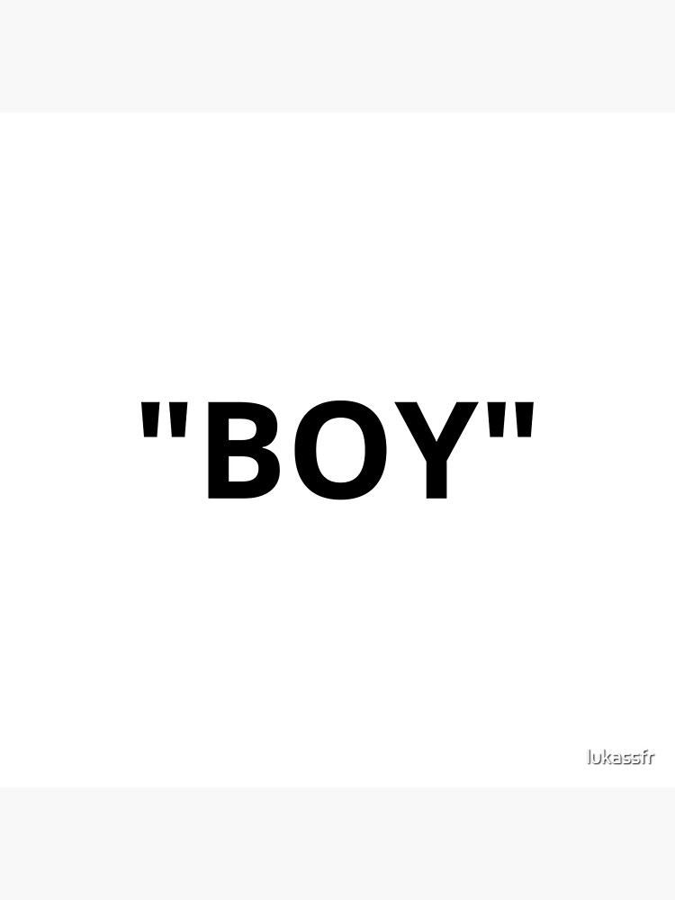 "Boy Quotation Marks" Poster by lukassfr Redbubble