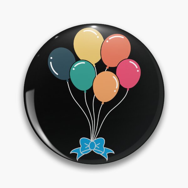 Item preview, Vintage Color Balloons with Bow designed and sold by RaybenMedia.