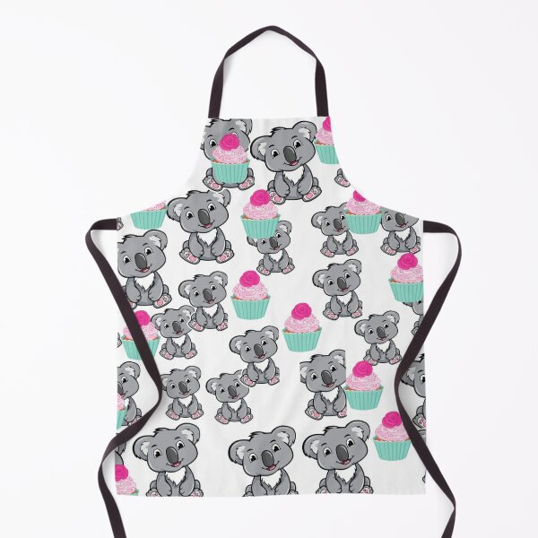 Koala Apron, Koala Aprons With Pockets, Animal Cooking Baking Apron for  Women, Men, Kitchen Chef Gifts, Hostess Gift Ideas 